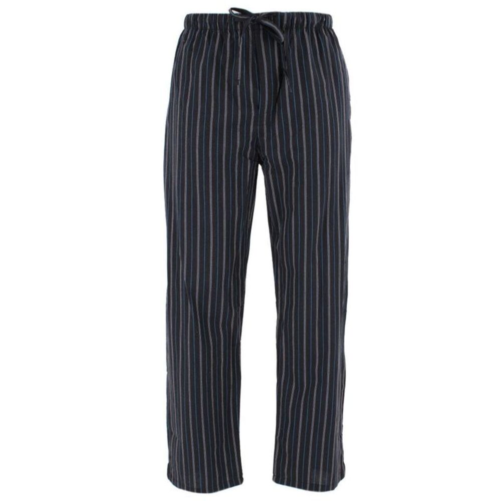 CTM Men's Cotton Poplin Striped Pajama Pants